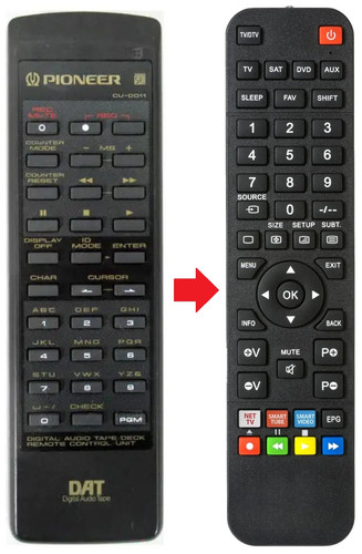 Telecomando adatto per pioneer - per,