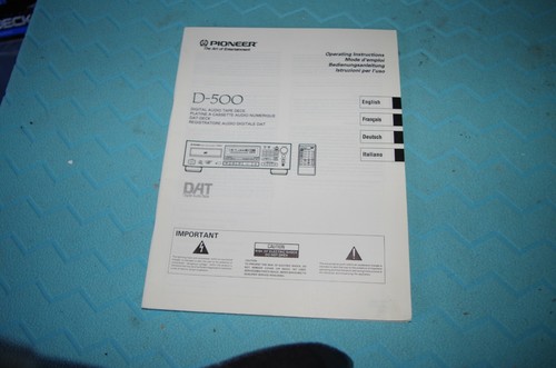 Pioneer 500 manuale - d-500,