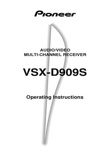 Pioneer vsx d909 - pioneer, ricevitore