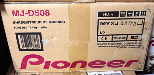Pioneer d508 minidisc - pioneer, mj-d508